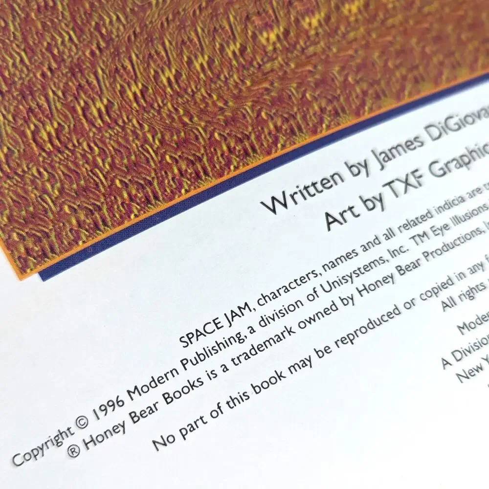 Vintage 1996 Space Jam Magic Eye Book – Invasion of the Monstars – 90s Ephemera